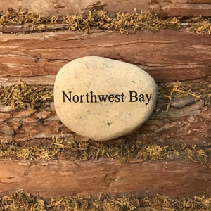 Northwest Bay Etched River Stone