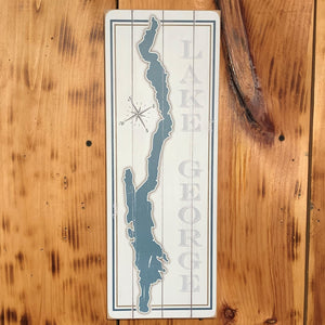 Lake George Map Sign
