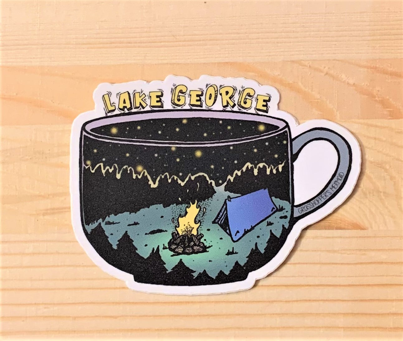 Lake George Hand Drawn Sticker