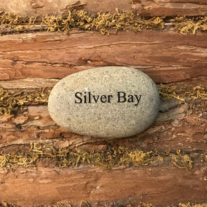 Silver Bay Etched River Stone